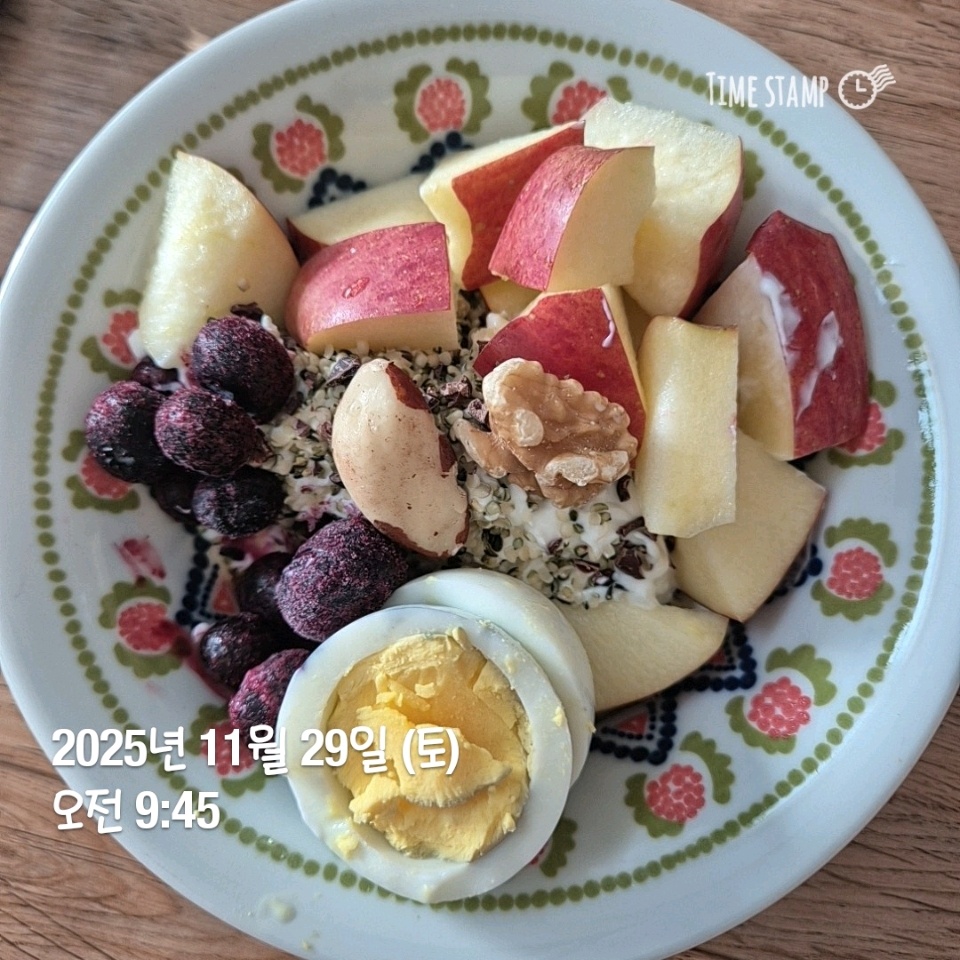 11월 29일( 아침식사 278kcal)