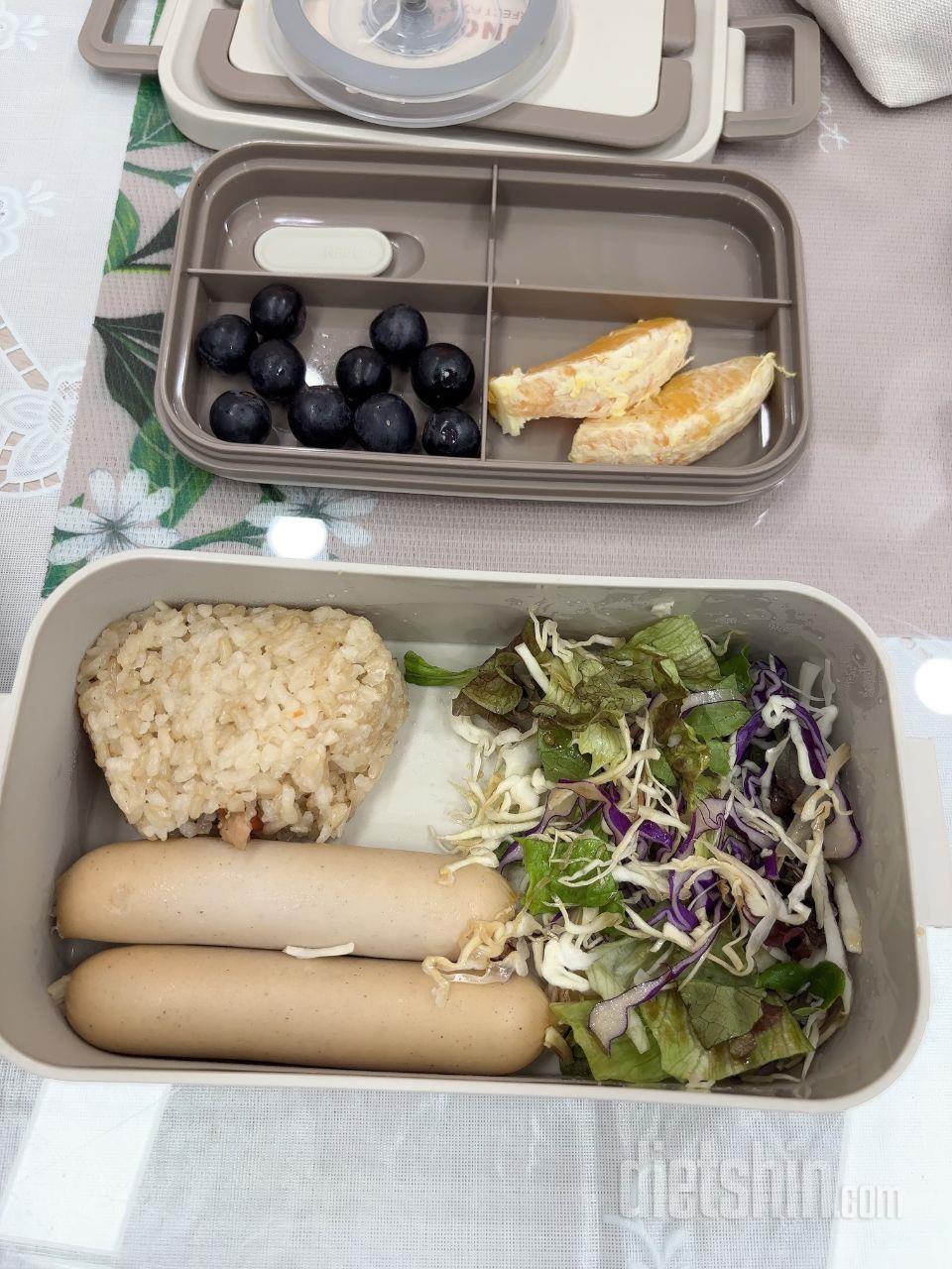 도시락 쌀때 그냥 냉동인채로 아침에