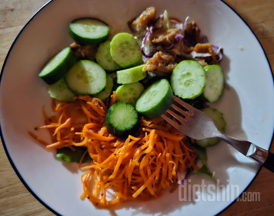 하루한끼샐러드로 먹다가 초록잎채소는