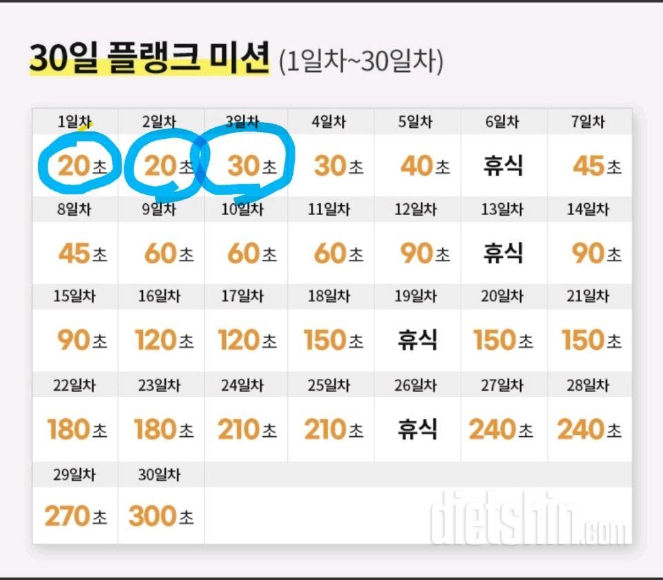 30일 플랭크63일차 성공!