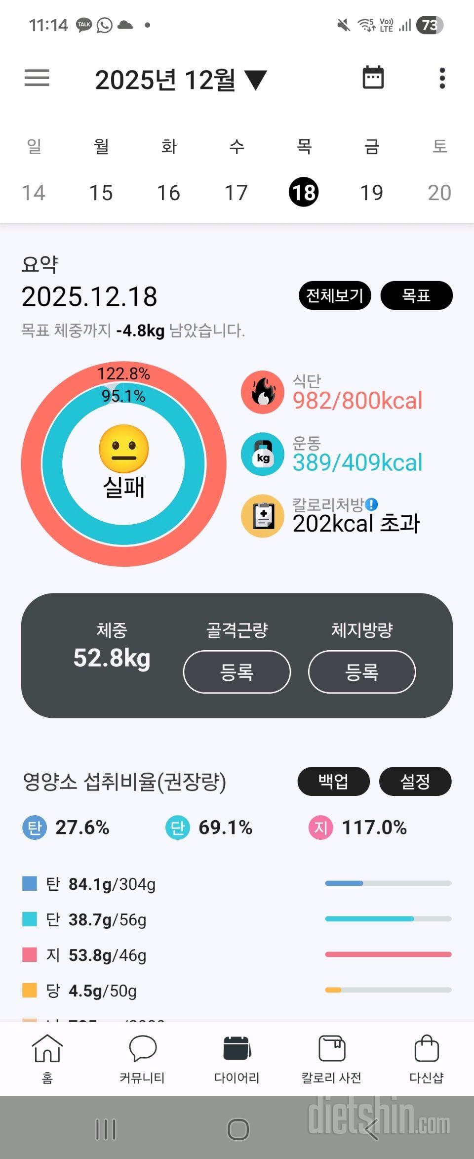 30일 야식끊기 1일차 성공!