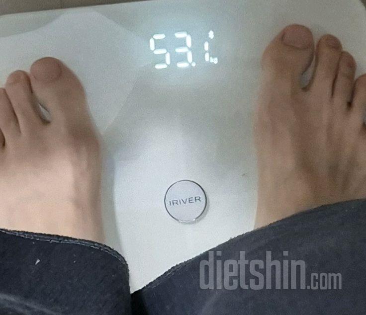 7일 아침 몸무게 재기78일차 성공!