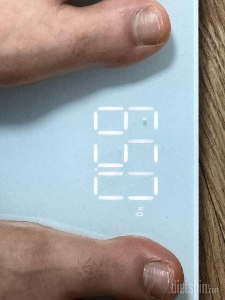 7일 아침 몸무게 재기58일차 성공!