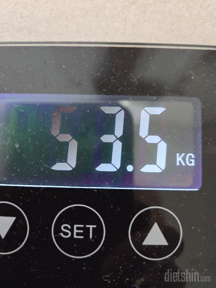 7일 아침 몸무게 재기218일차 성공!