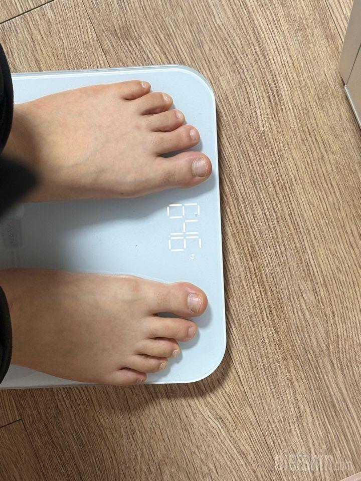 7일 아침 몸무게 재기60일차 성공!