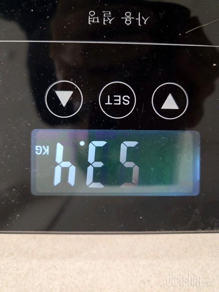 7일 아침 몸무게 재기220일차 성공!