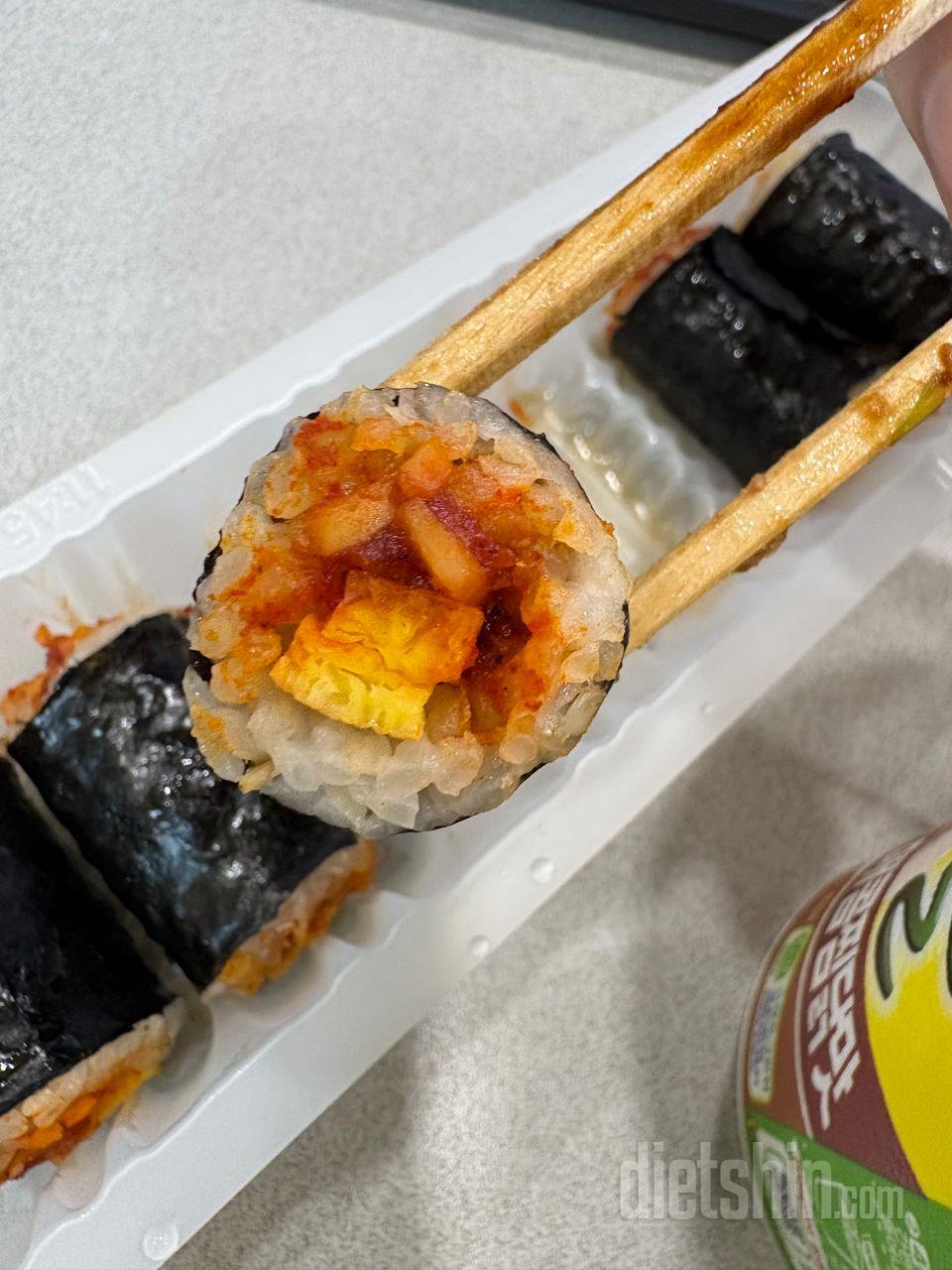 곤약김밥 소화안될까봐 걱정했는데 생각