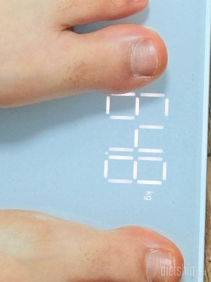 7일 아침 몸무게 재기61일차 성공!