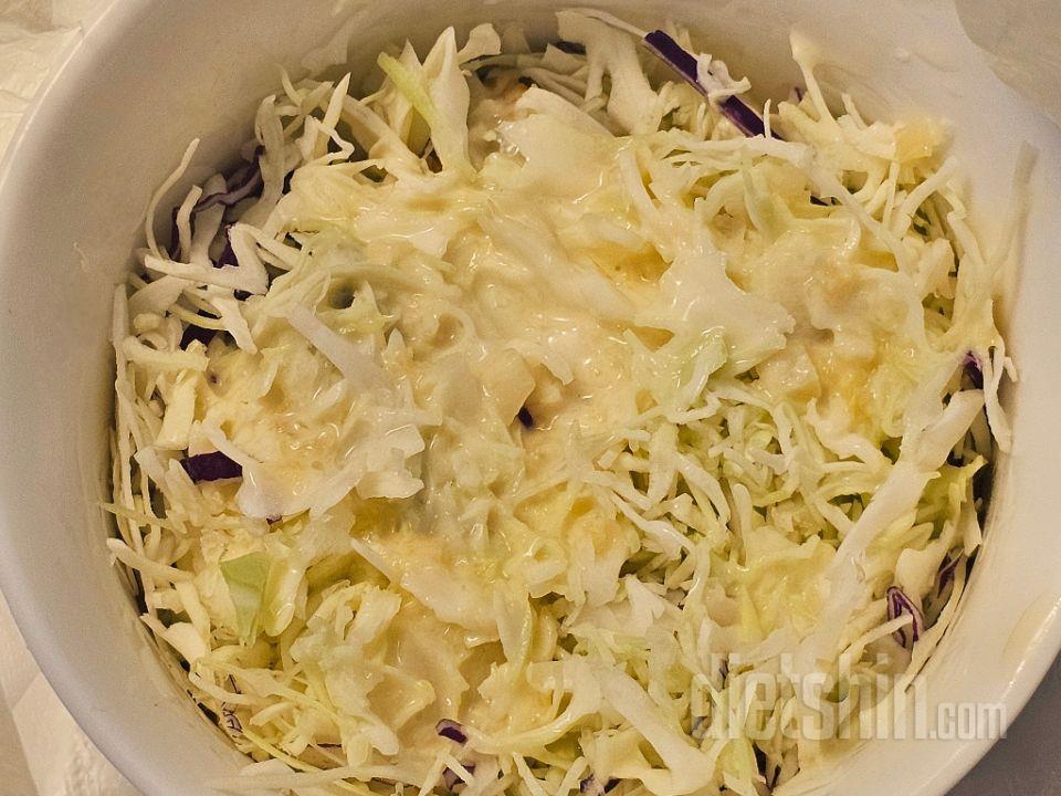 샐러드가 정말 신신하고, 세척 필요