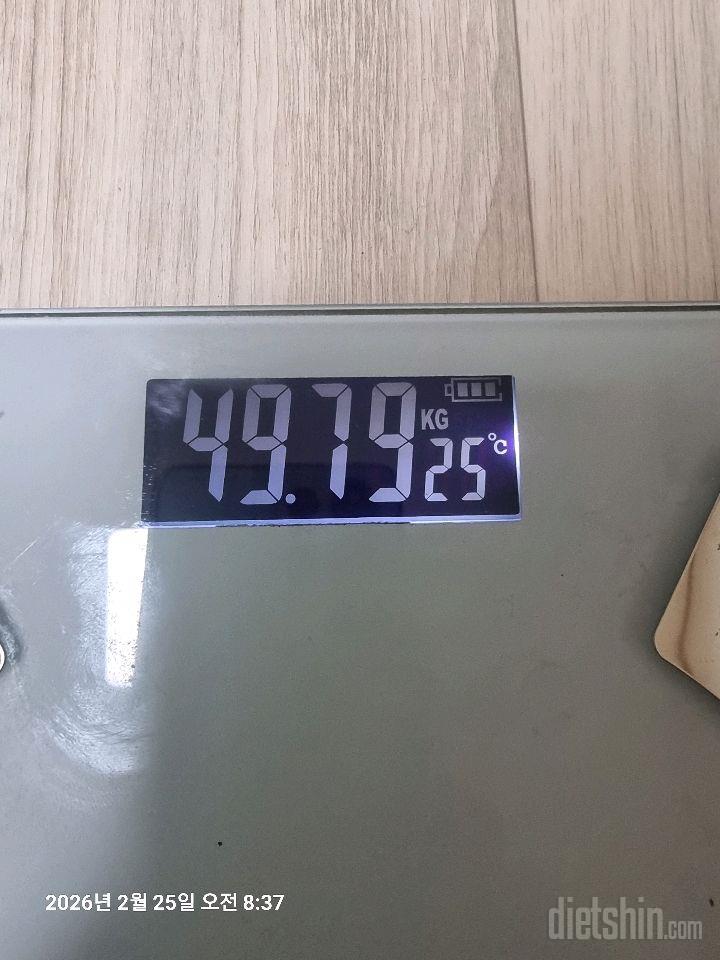 7일 아침 몸무게 재기3일차 성공!