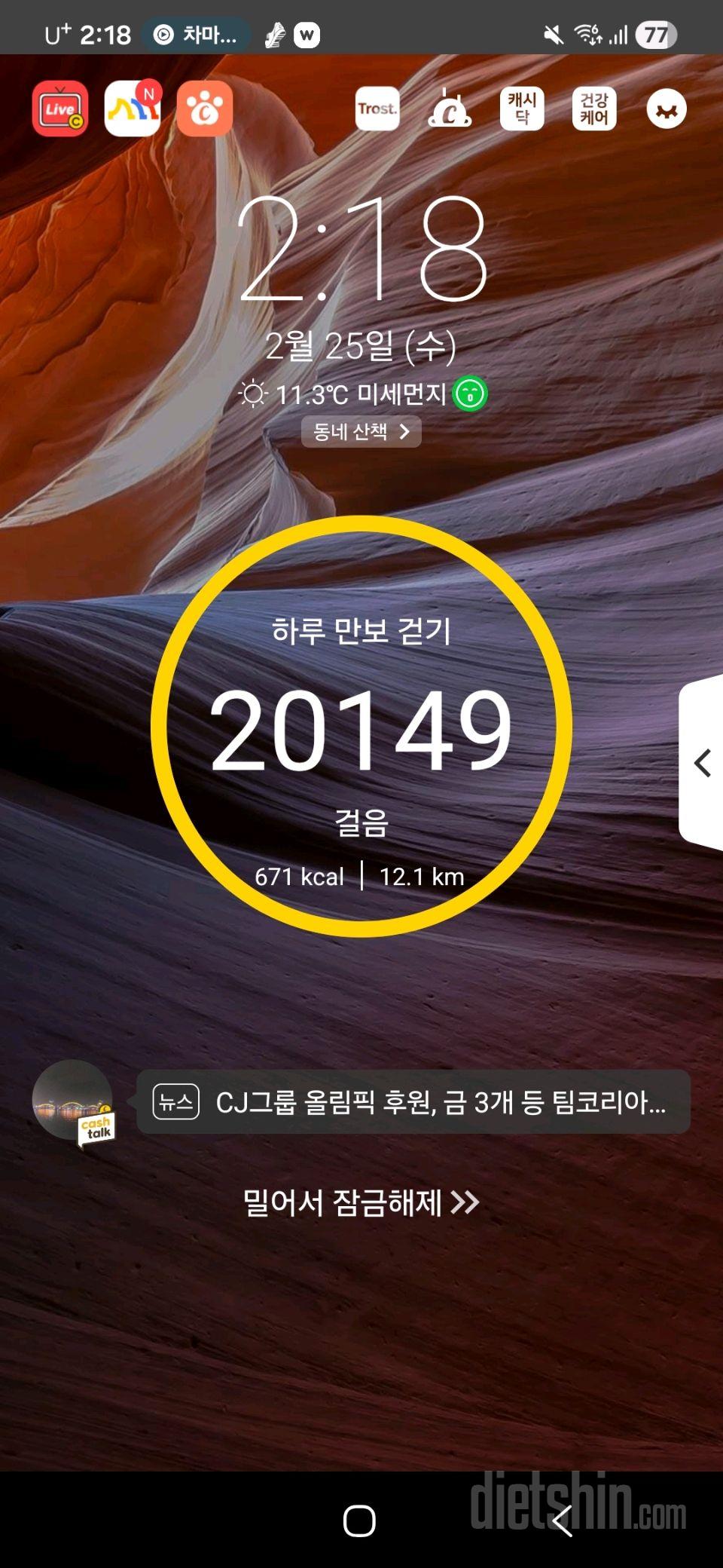 30일 만보 걷기254일차 성공!