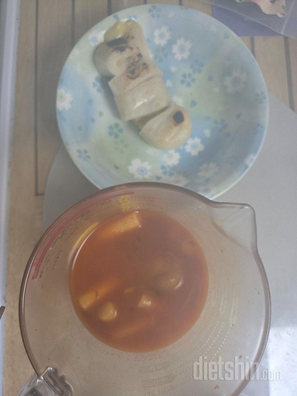 물을 너무 많이 넣었던 것 같지만 맛