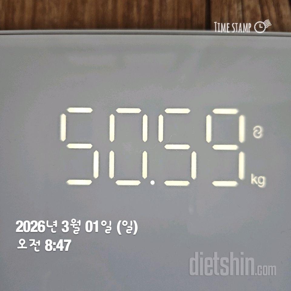 7일 아침 몸무게 재기91일차 성공!