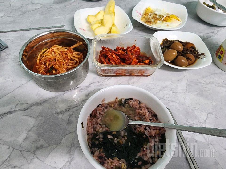 30일 아침먹기2일차 성공!