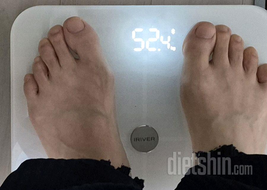 7일 아침 몸무게 재기129일차 성공!