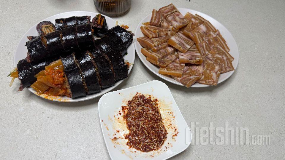 김밥이 맛있어요 곤약 안같아요
