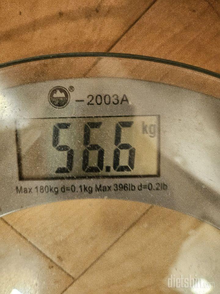 7일 아침 몸무게 재기155일차 성공!