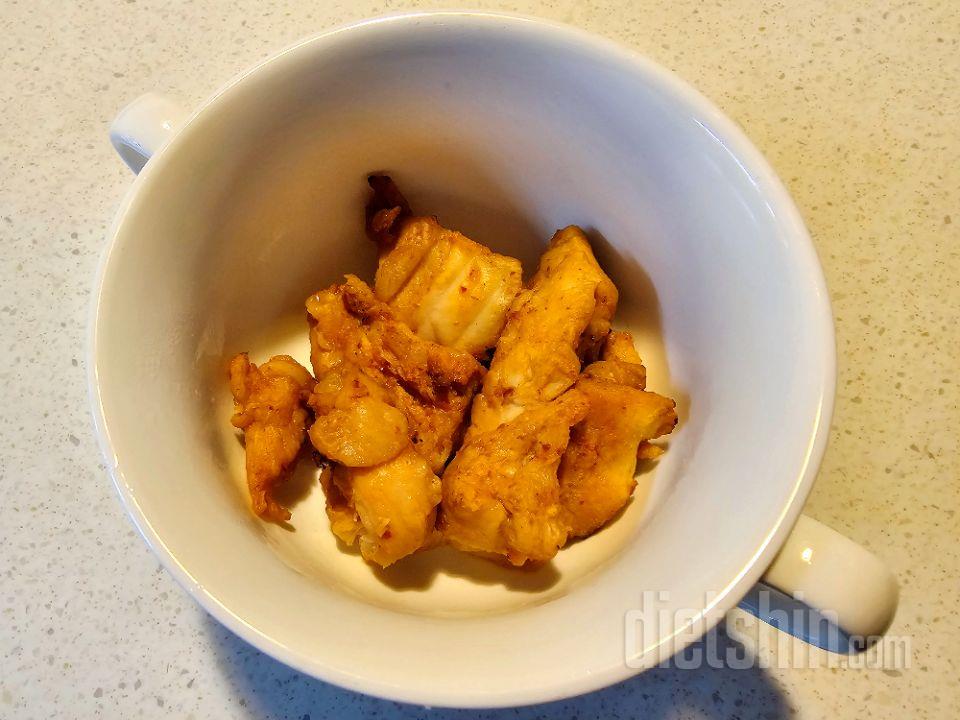 닭안심살이라서, 닭가슴살보다 좀 더