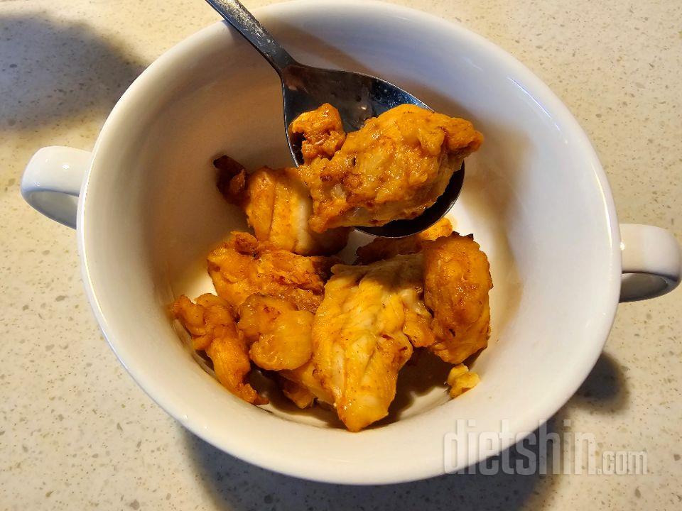 닭안심살이라서, 닭가슴살보다 좀 더