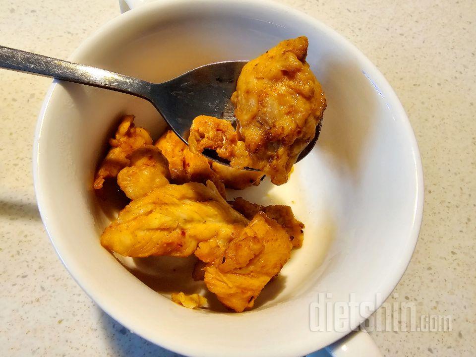 닭안심살이라서, 닭가슴살보다 좀 더