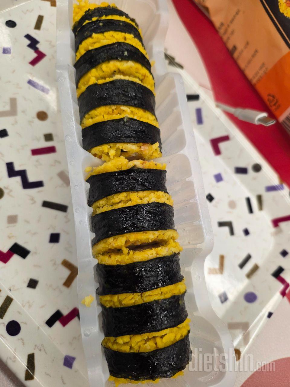 단백김밥 새로나와서 먹어봤어요 꼬마김