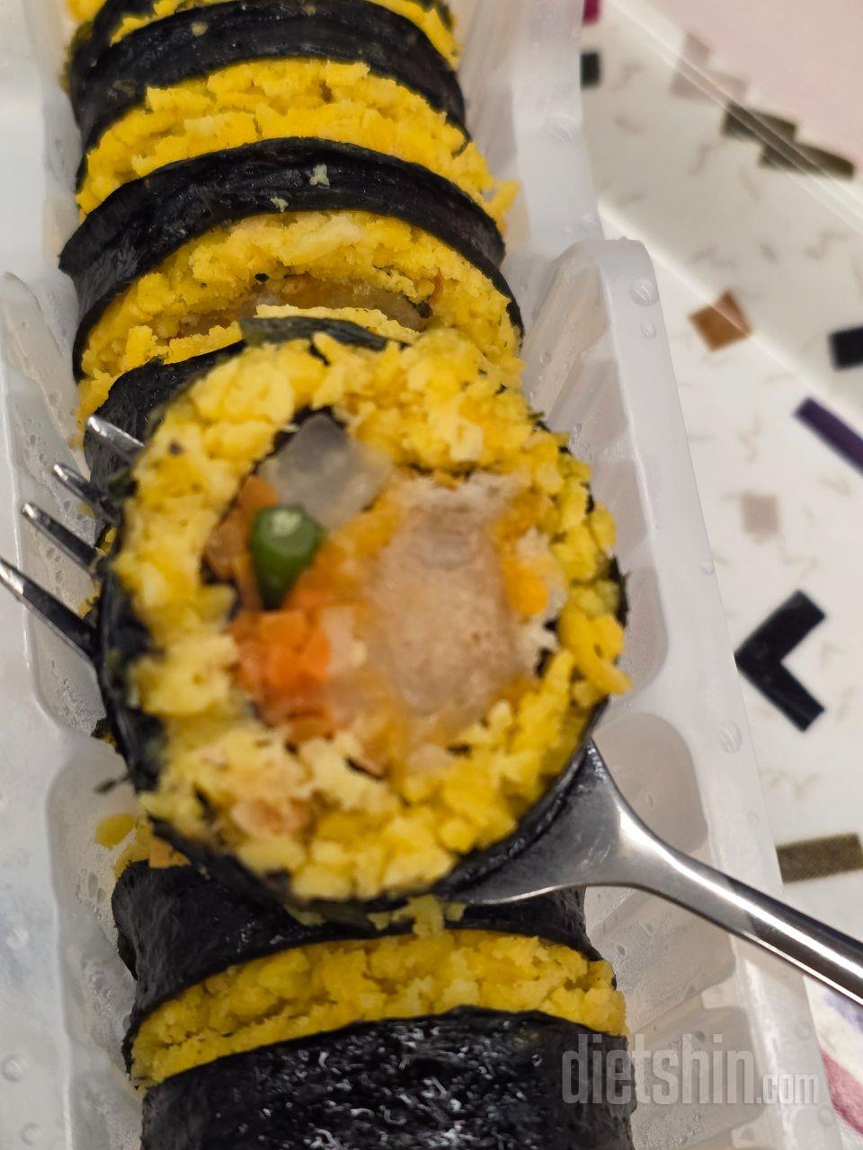 단백김밥 새로나와서 먹어봤어요 꼬마김