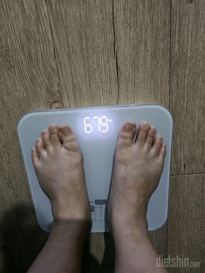 7일 아침 몸무게 재기3일차 성공!