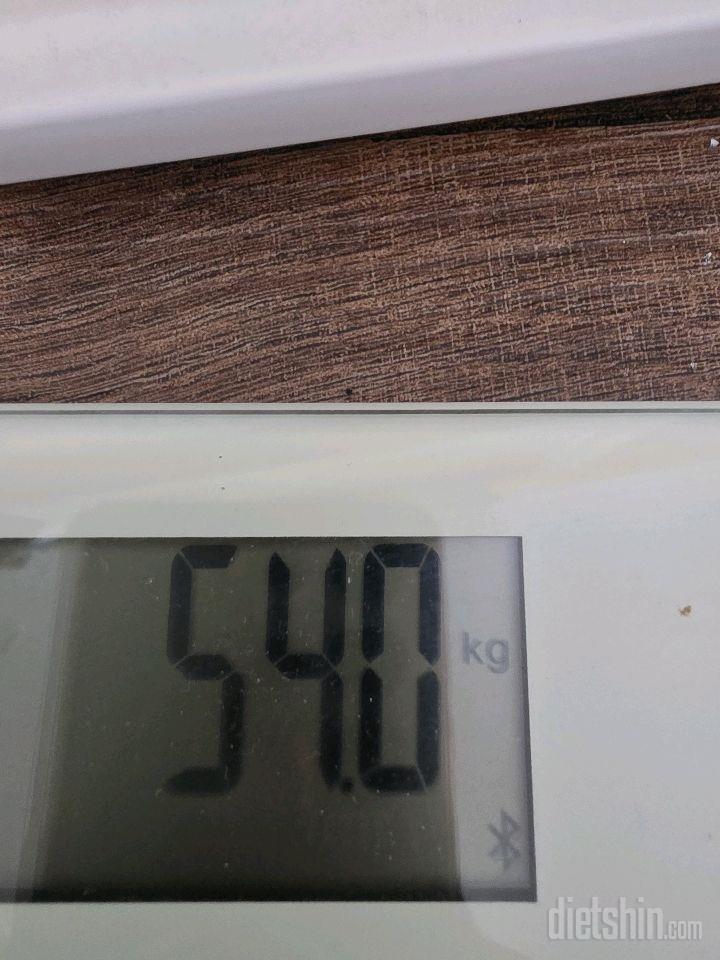 7일 아침 몸무게 재기40일차 성공!