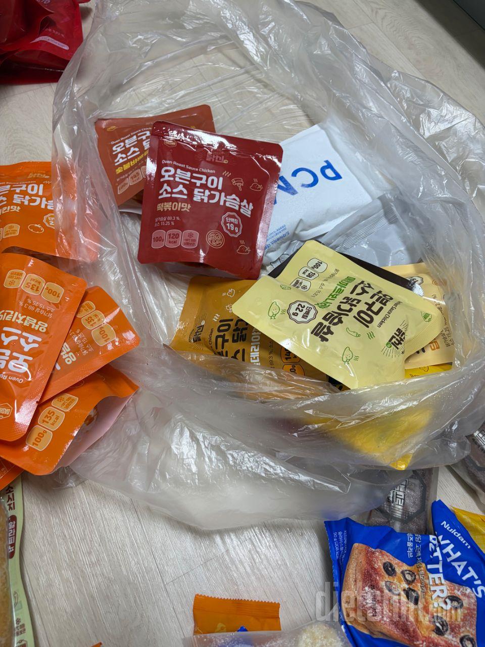 이것저것 많이 시켰어요 다이어트중에는
