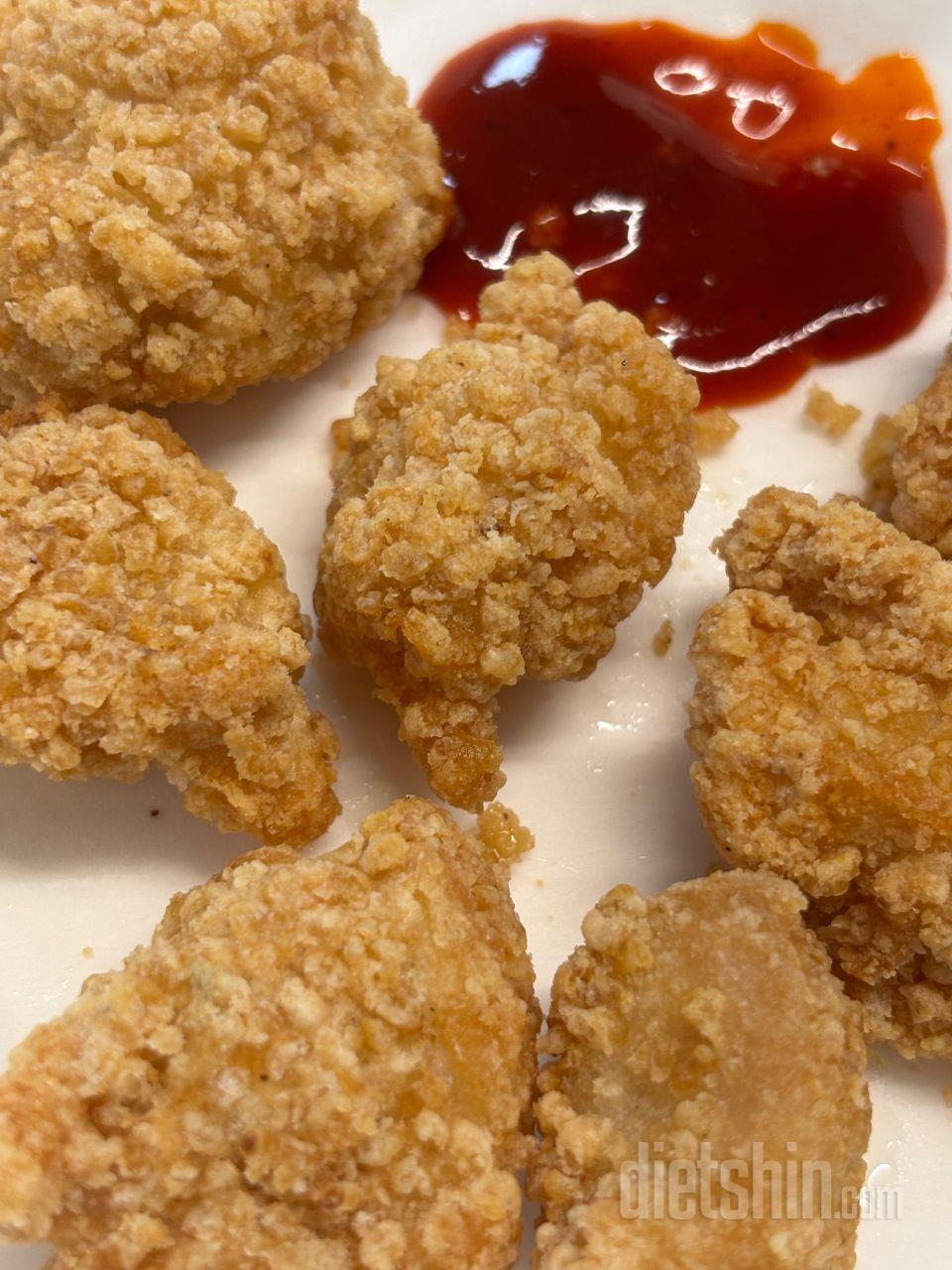 저녁에 현미크런치킨 먹을생각에 회사에