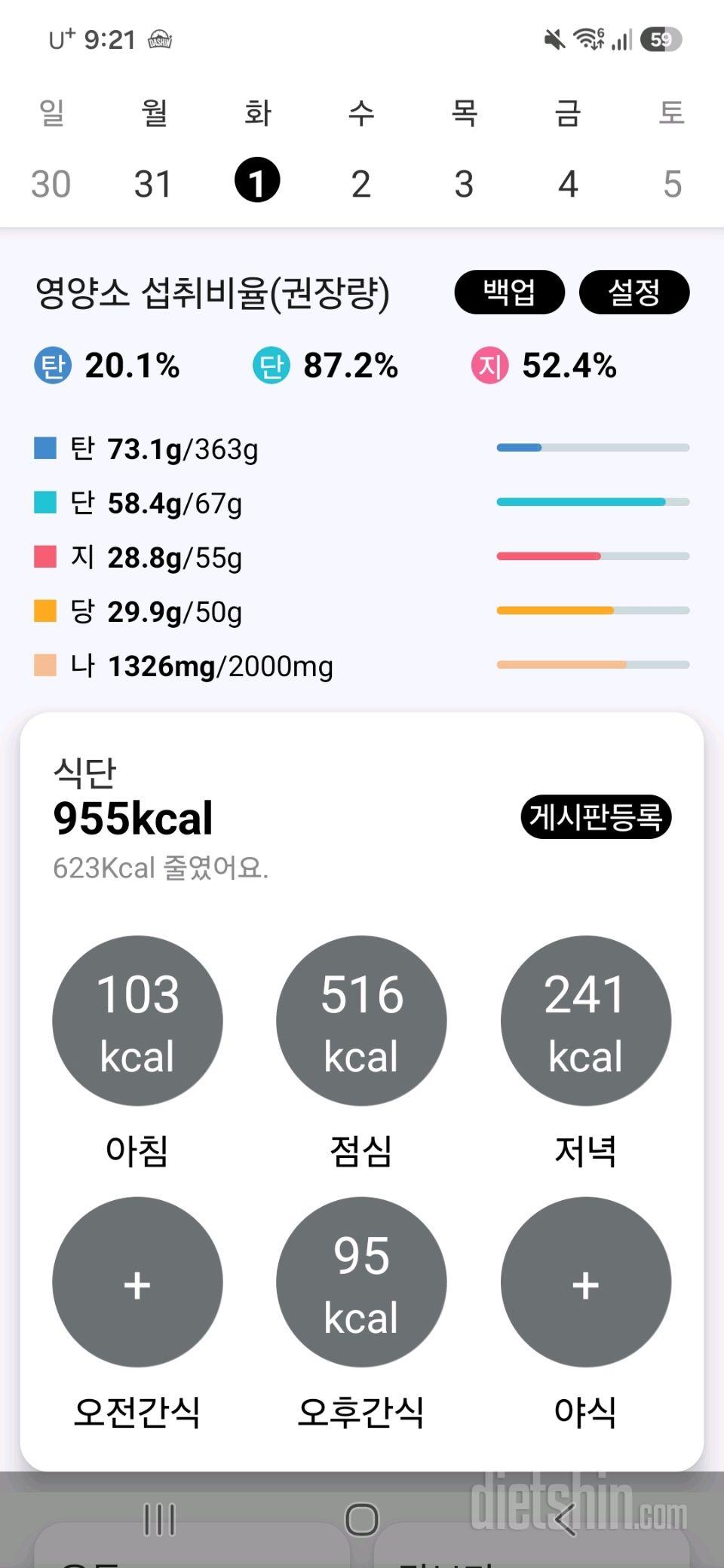 15일 3끼 식단 챌린지36일차 성공!