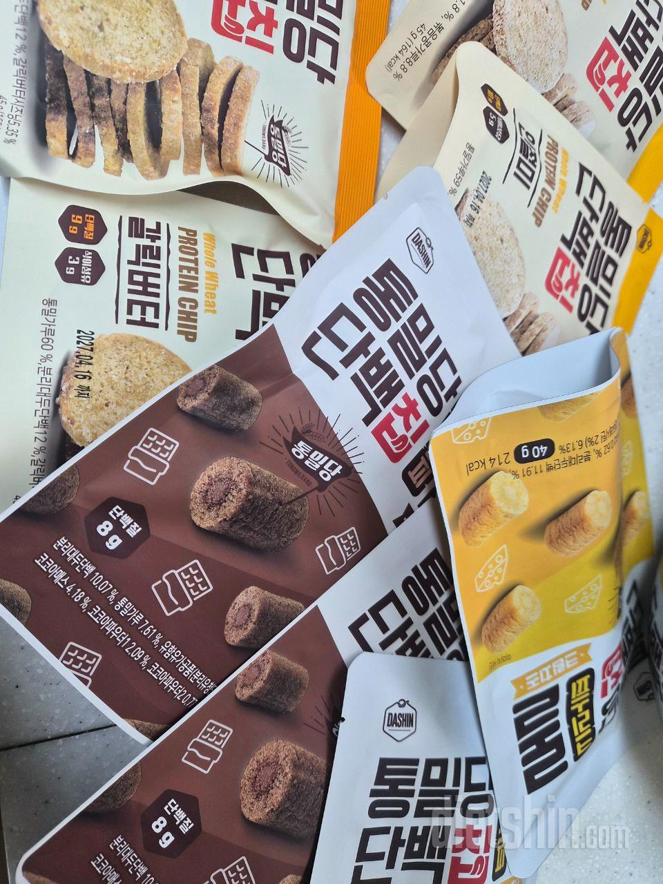 사은품으로 주신 단백칩의 꼬소함에 반