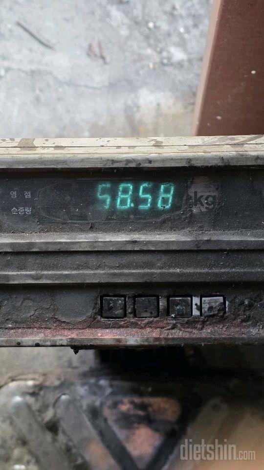 7일 아침 몸무게 재기5일차 성공!