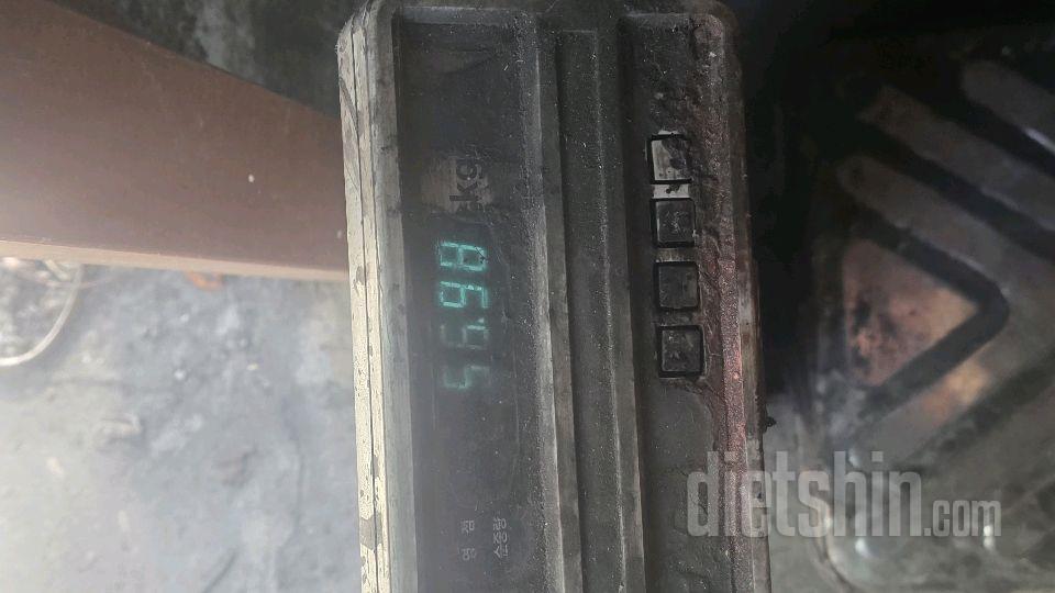 7일 아침 몸무게 재기7일차 성공!