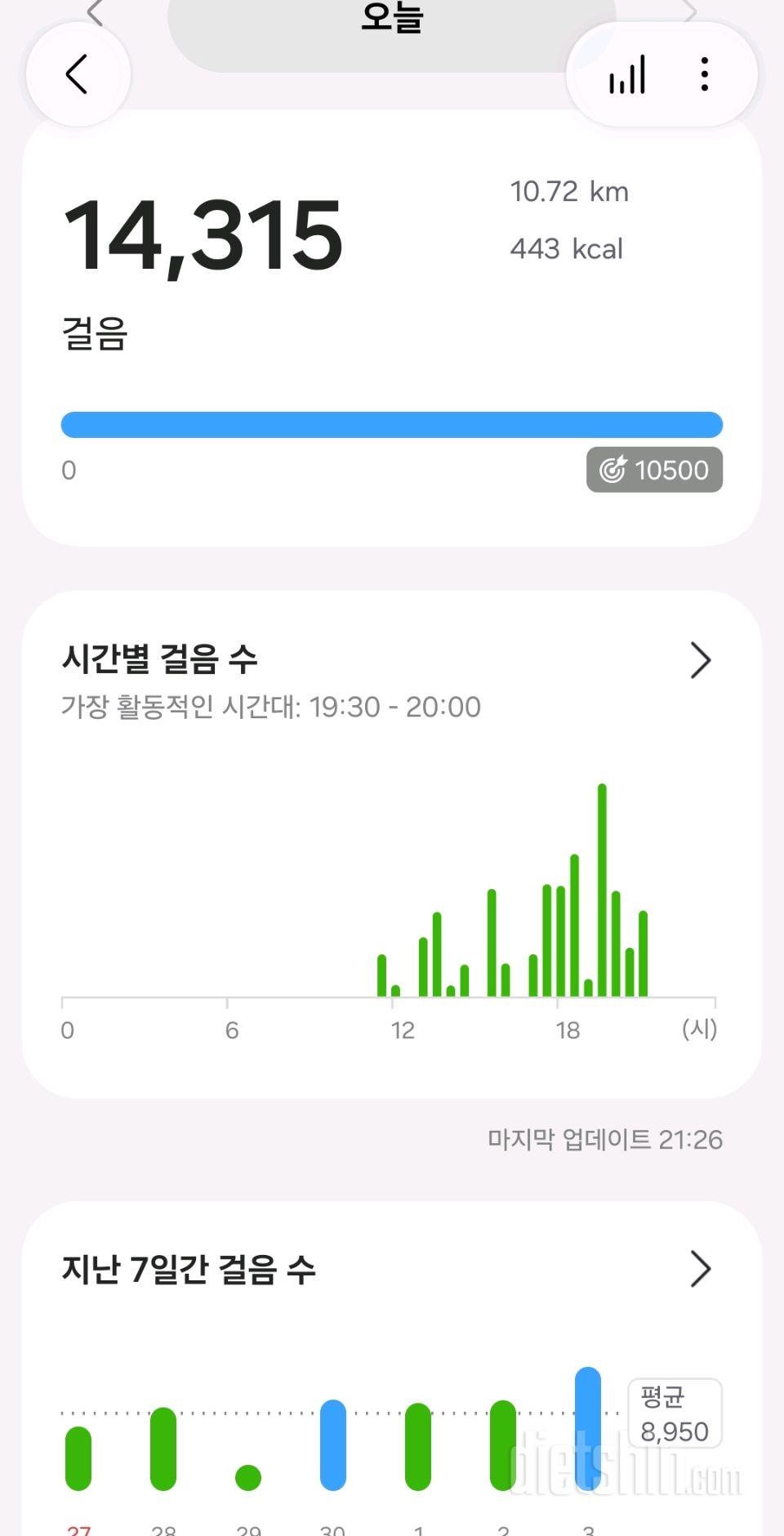 30일 만보 걷기1084일차 성공!