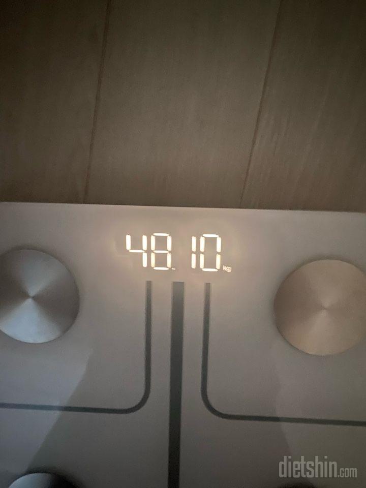 7일 아침 몸무게 재기34일차 성공!
