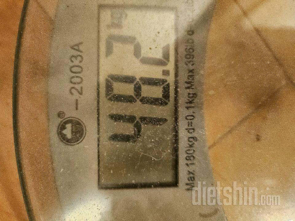 7일 아침 몸무게 재기301일차 성공!