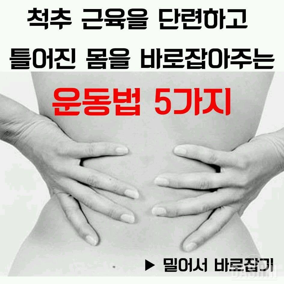 몸을교정해주는 좋은운동!