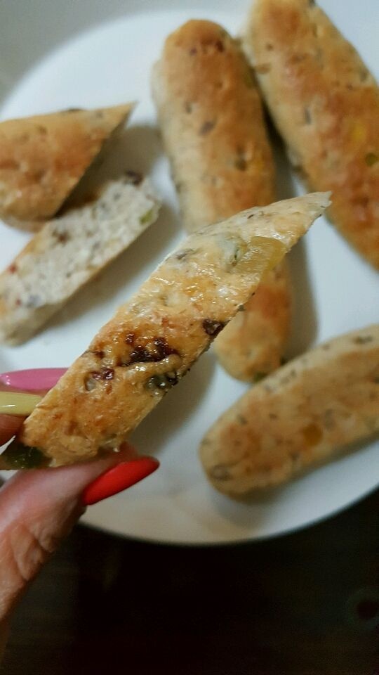 쵸다3탄.고소~ 달콤💟 맛의 케미 💑 통밀견과스틱빵🍞