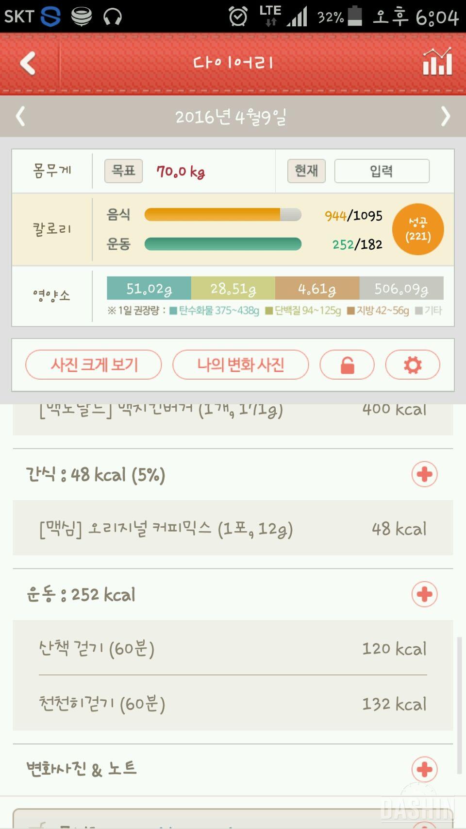 야식끊기 2일