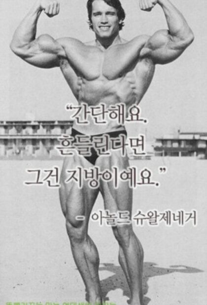 남자 바디는 뭐니뭐니 해도 아놀드형