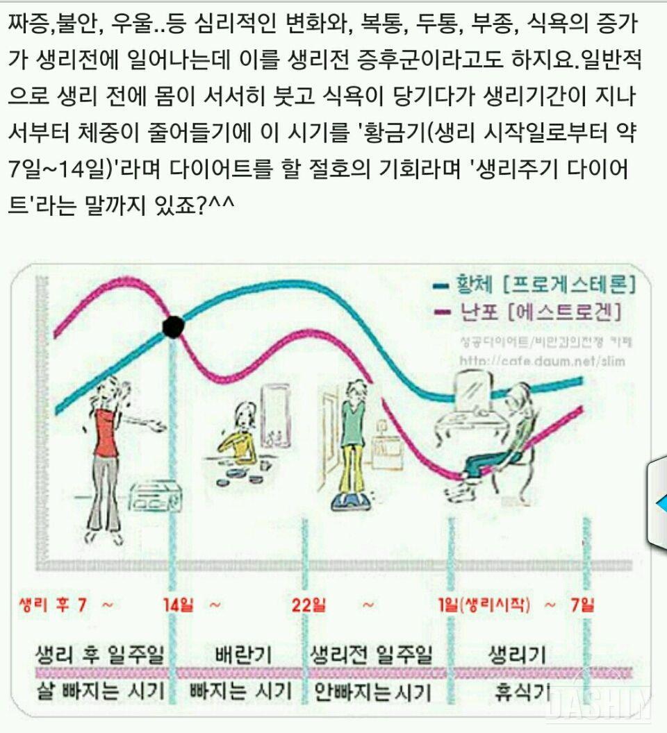 생리기간중 다이어트~^^