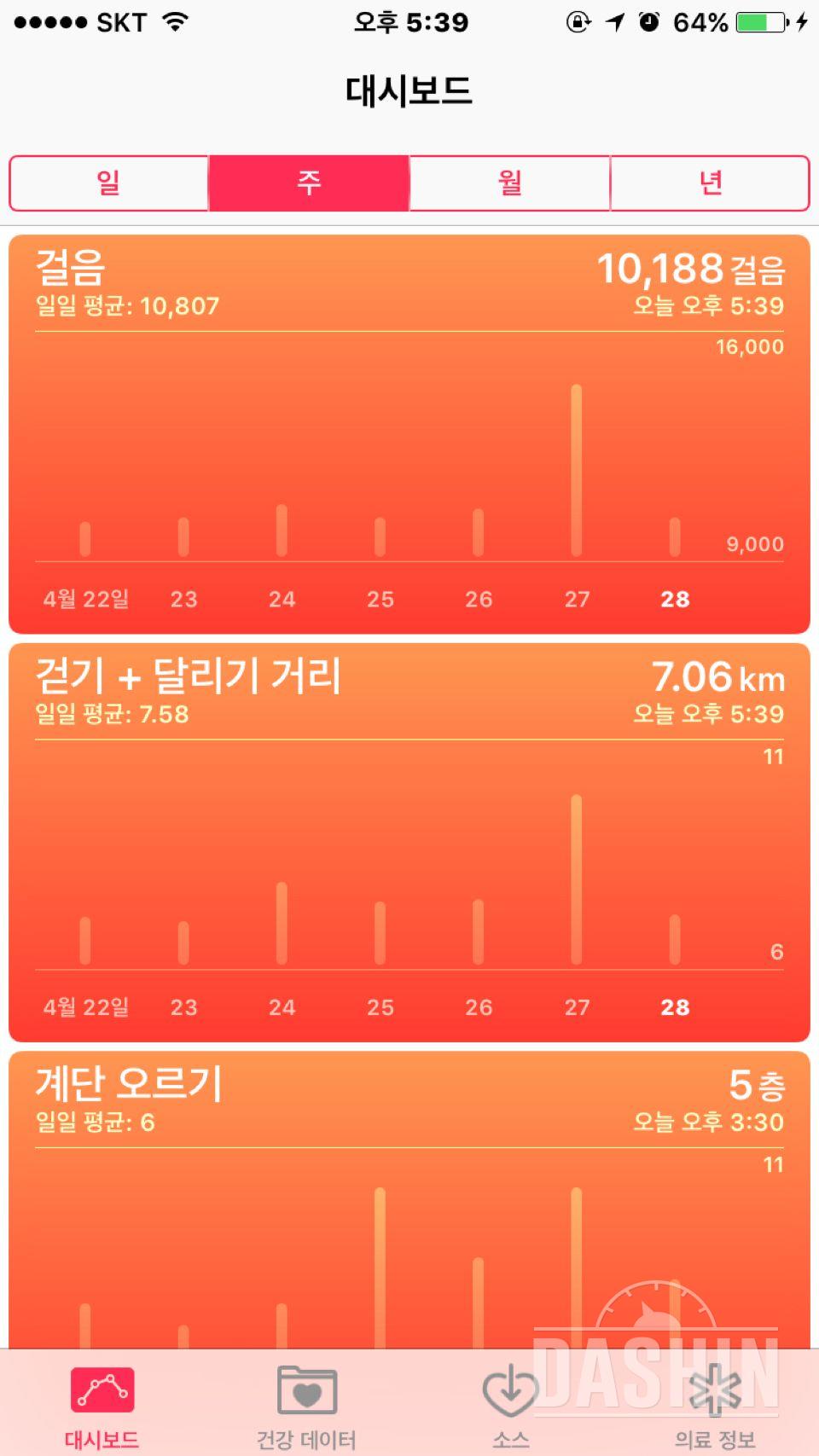 30일만보 걷기23일차 성공!