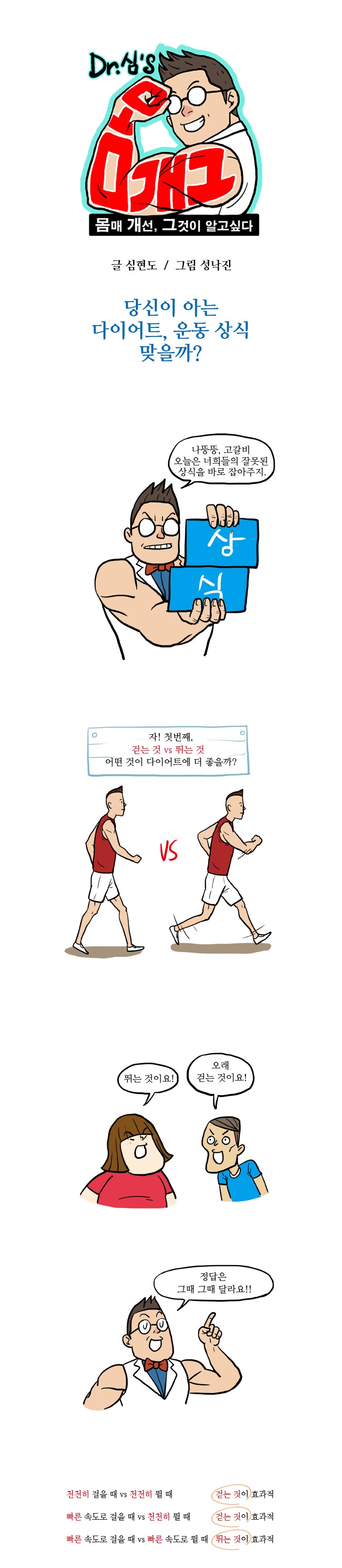 3화 당신이 아는 운동상식 맞을까?