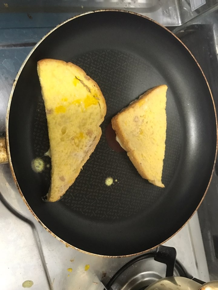 [아침 고구마 다섯번째 후기] 고구마 치즈 프렌치 토스트