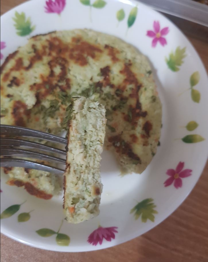 향긋한 깻잎맛 두부 스테이크와 오트밀황태계란죽으로 한끼 뚝딱 ^^