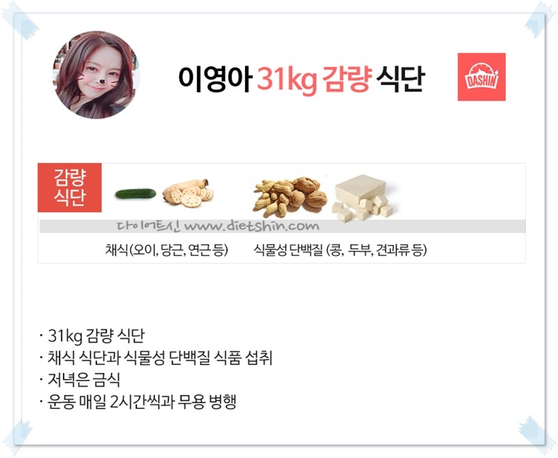 미모의 배우 이영아, 31kg 감량 식이조절 팁!