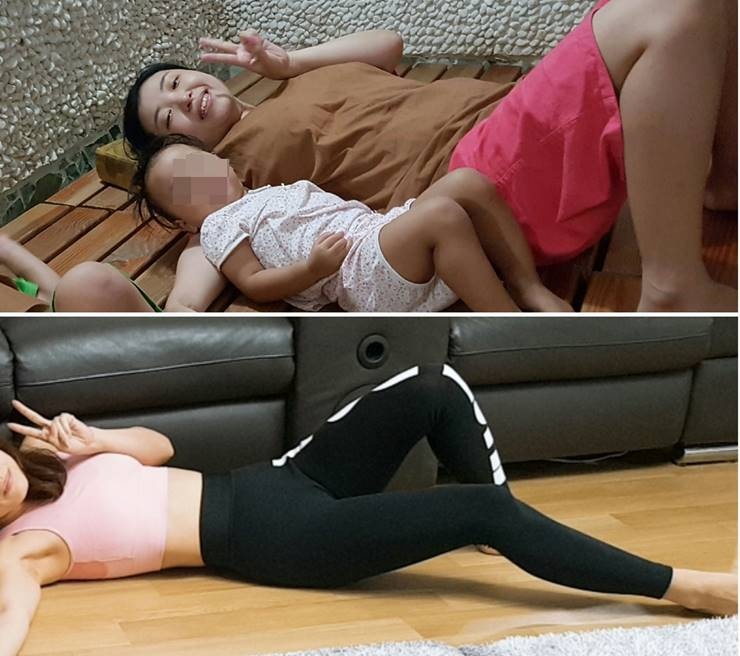 출산후, 완벽한 몸매로 돌아온 그녀! 14kg 감량비법!