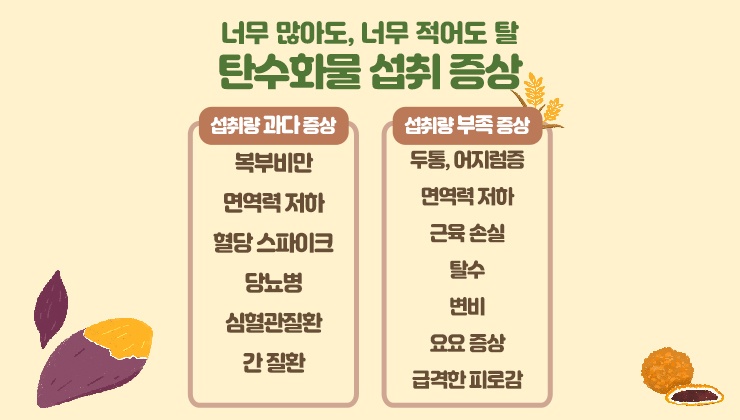 탄수화물, 과해도 부족해도 안 된다?!