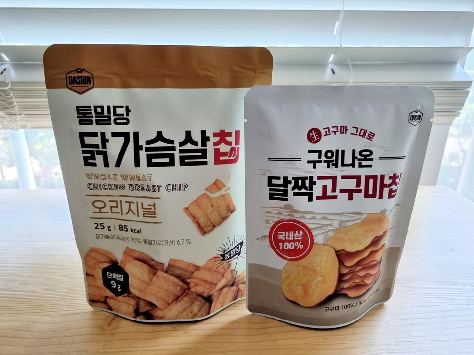 닭가슴살칩 먹어보고 고구마칩도 궁금해서 주문했는데 바삭하고 달달하니 맛있어요